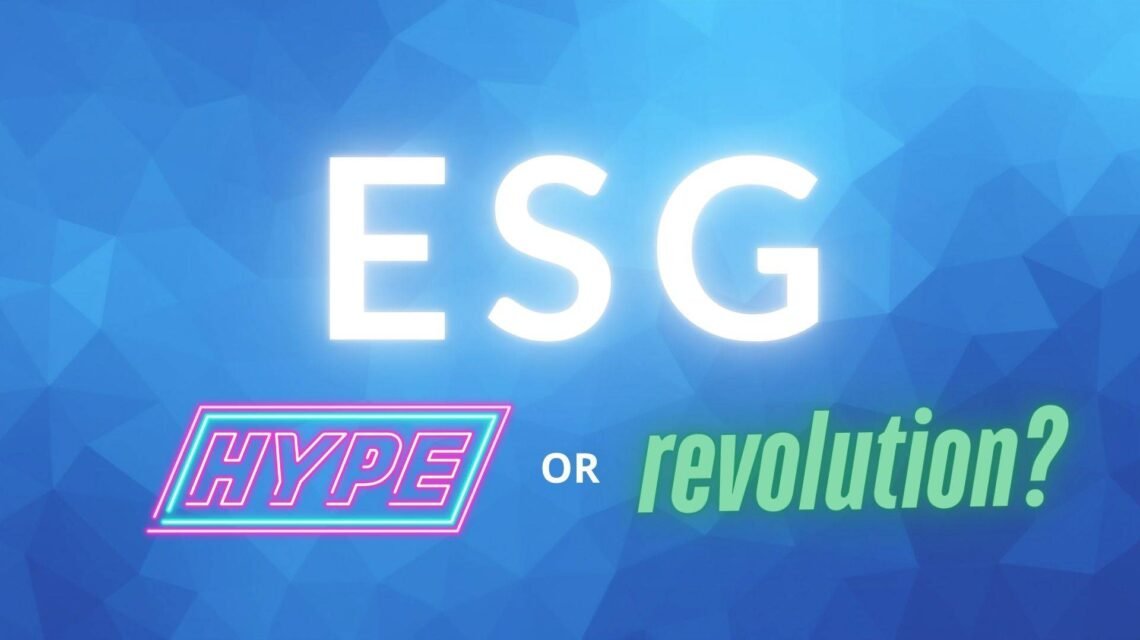 Abstract blue background with text, representing esg betting practices