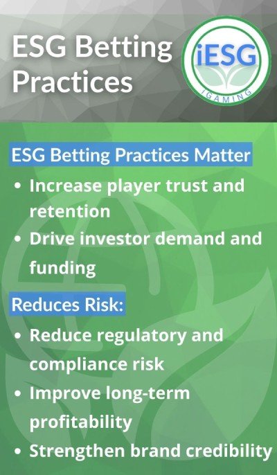esg betting practices infographic