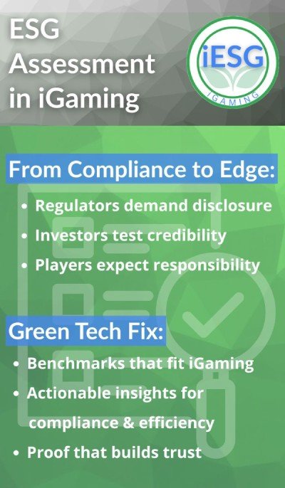 esg assessment in igaming infographic