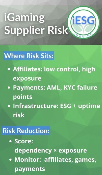igaming supplier risk infographic