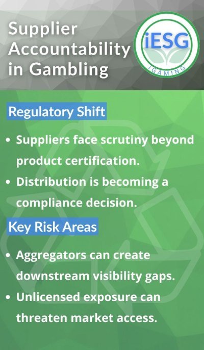 supplier accountability in gambling infographic